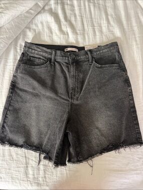 Kohls SO Dad Shorts women’s new size 15/32W super high rise black denim jean